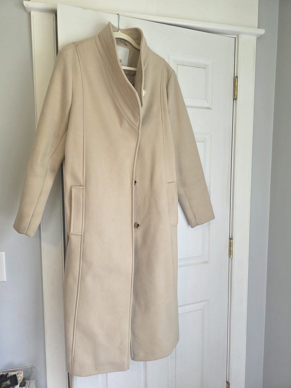 River Island Beige Long Trench Coat